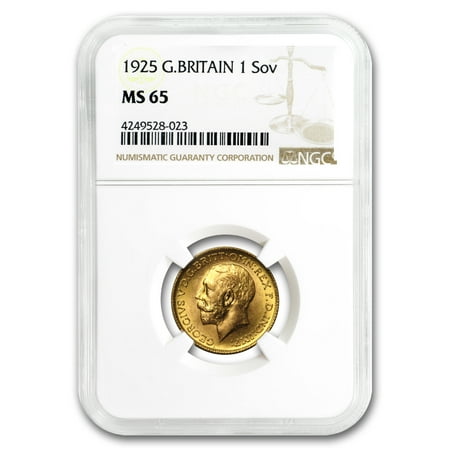 1911-1925 Great Britain Gold Sovereign George V MS-65 NGC