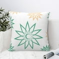 thumbnail image 6 of YFYANG Square Decorative Throw Pillow Case (Without Pillow Insert), Line Floral Graffiti Bedroom Sofa Car Cushion Cover, 16"x16", 6 of 9