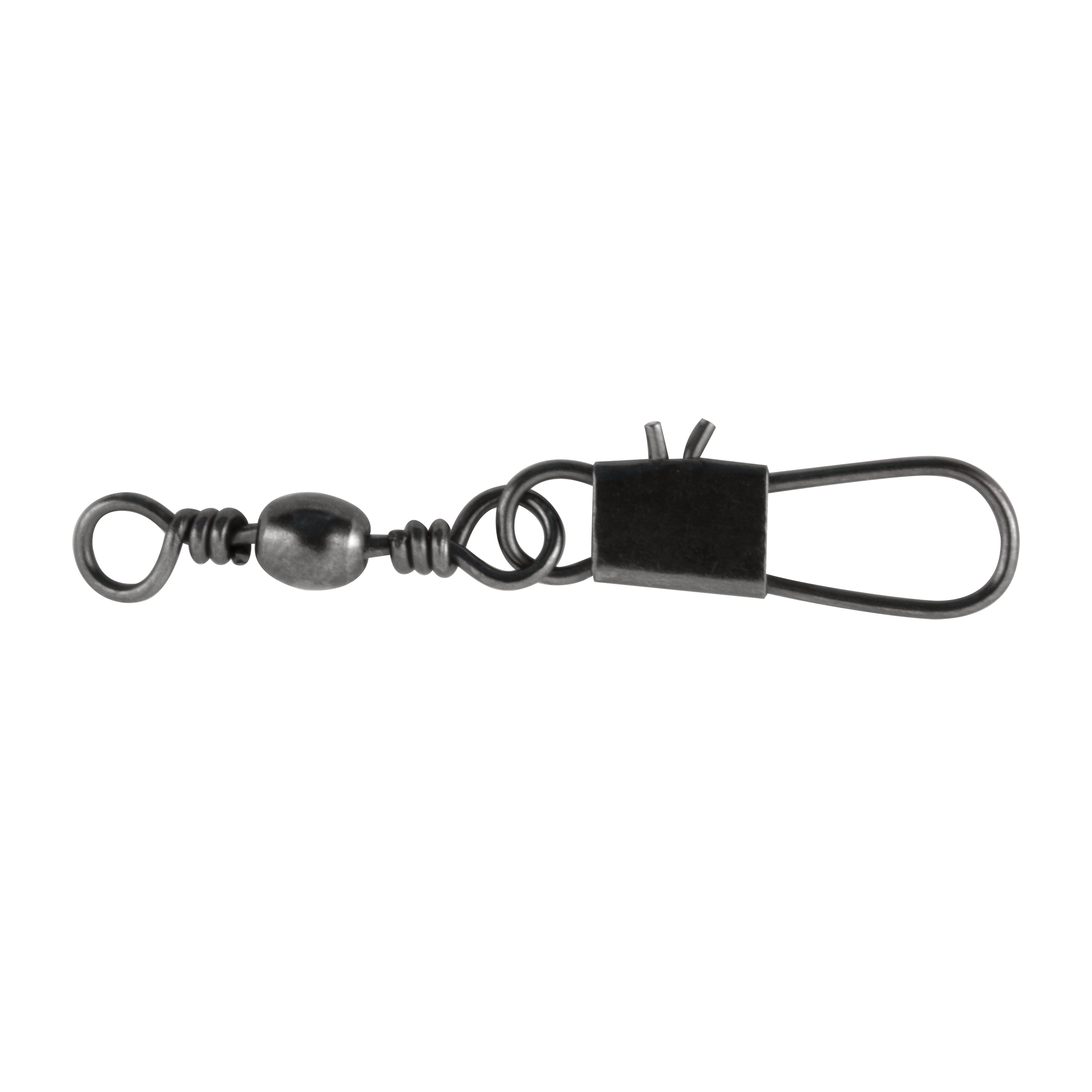 (6 pack) Tsunami Barrel Swivel with Interlock Snap Size 7 – Black, 12 Count