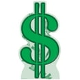 thumbnail image 2 of Advanced Graphics 975 $ Sign- 60" x 31" Cardboard Standup, 2 of 2