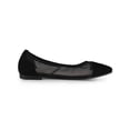 thumbnail image 3 of BLISSFUL STEP Women's Pointed Toe Slip On Mesh Flat Shoes Black 8, 3 of 8