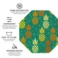thumbnail image 3 of Zufioo Pineapples1 Print Leather Coaster Set, Decorative PVC Coasters 4-pack - Scald and Stain-resistant, Suitable for Home, Cafes, Restaurants-Octagon, 3 of 6