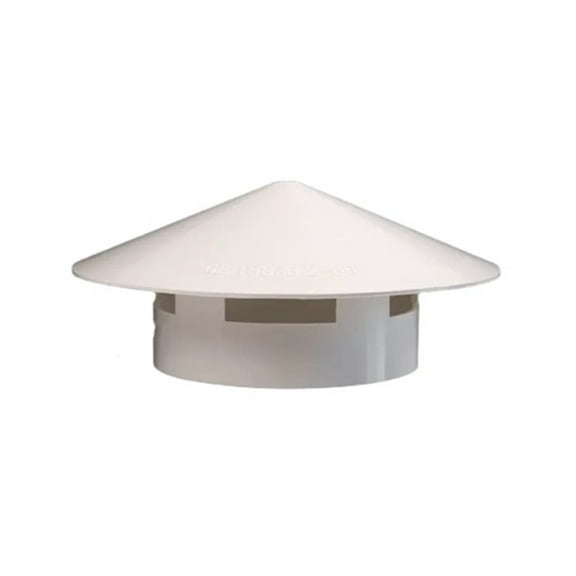 PVC Roof Ventilation Grille Rain Cap Round Hood 75-160mm Pipe Ventilation Cap