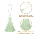 thumbnail image 3 of Uxcell 2Pack 5.31" Bookmark Tassels with Loop for DIY Crafts Accessory, Mint Green, 3 of 6