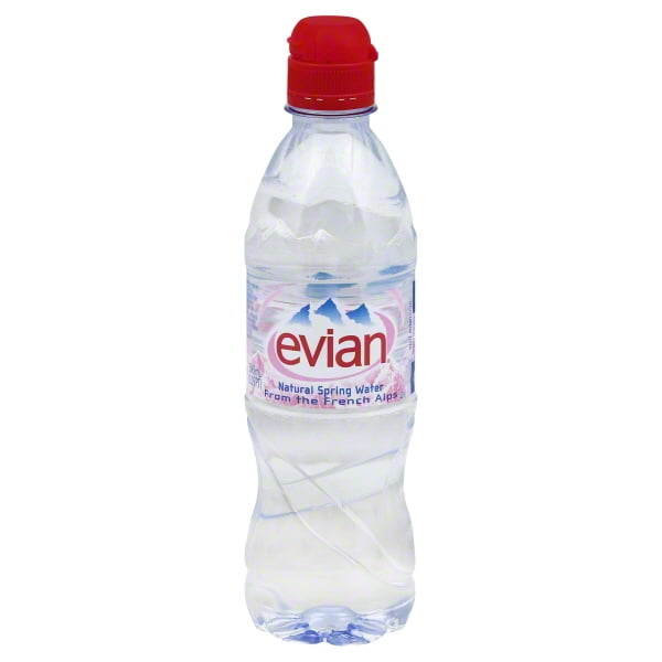 Evian Natural Spring Water, 500 mL