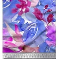 thumbnail image 1 of Soimoi Silk Fabric Flower Watercolor Fabric Prints By Yard 42 Inch Wide, 1 of 3