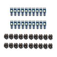 thumbnail image 1 of 20Pcs T5 LED Lights for Car Dashboard Panel Gauge Indicator, 3030-3SMD Light Replacement with Twist Lock Socket - Green, 1 of 5