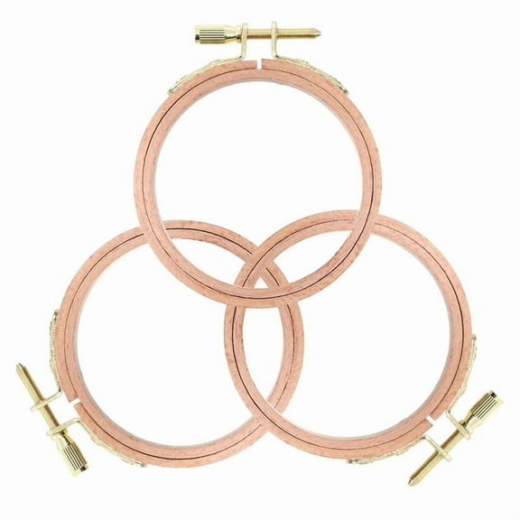 3 Pack 3 Inch Embroidery Hoop Small Embroidery Hoop Made of Beech Wood, Embroidery Frames for Wooden Rings Crafts