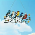 thumbnail image 4 of Hummingbird Suncatcher Stained Glass Window Acrylic Bird Window Hanging Suncatcher Hot Chandelier, 4 of 6