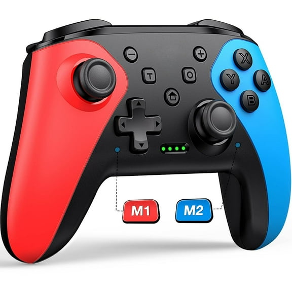 Wireless Switch Controller for Nintendo Switch/Switch 2/Lite/OLED Controller with a Mouse Touch Feeling on Back Buttons, Extra Switch Pro Controller with Wake-up,Programmable, Turbo Function