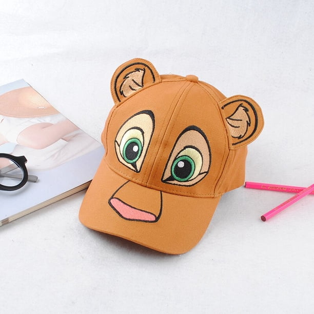 Disney-gorras de béisbol de dibujos animados del Rey León para niños, gorra de Simba Nala, sombrilla, sombreros de Cosplay lindos, regalo de juguete Fivean unisex