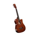 thumbnail image 4 of Guitarra acústica clásica Guitarra de 38 pulgadas y 6 cuerdas Instrumento musical fácil de aprender para regalo Adultos Adolescentes Principiantes Marrón, 4 of 9