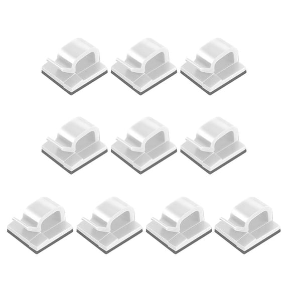 10Pcs Cable Clips with Adhesive Tapes String Lights Holder Wire Holder