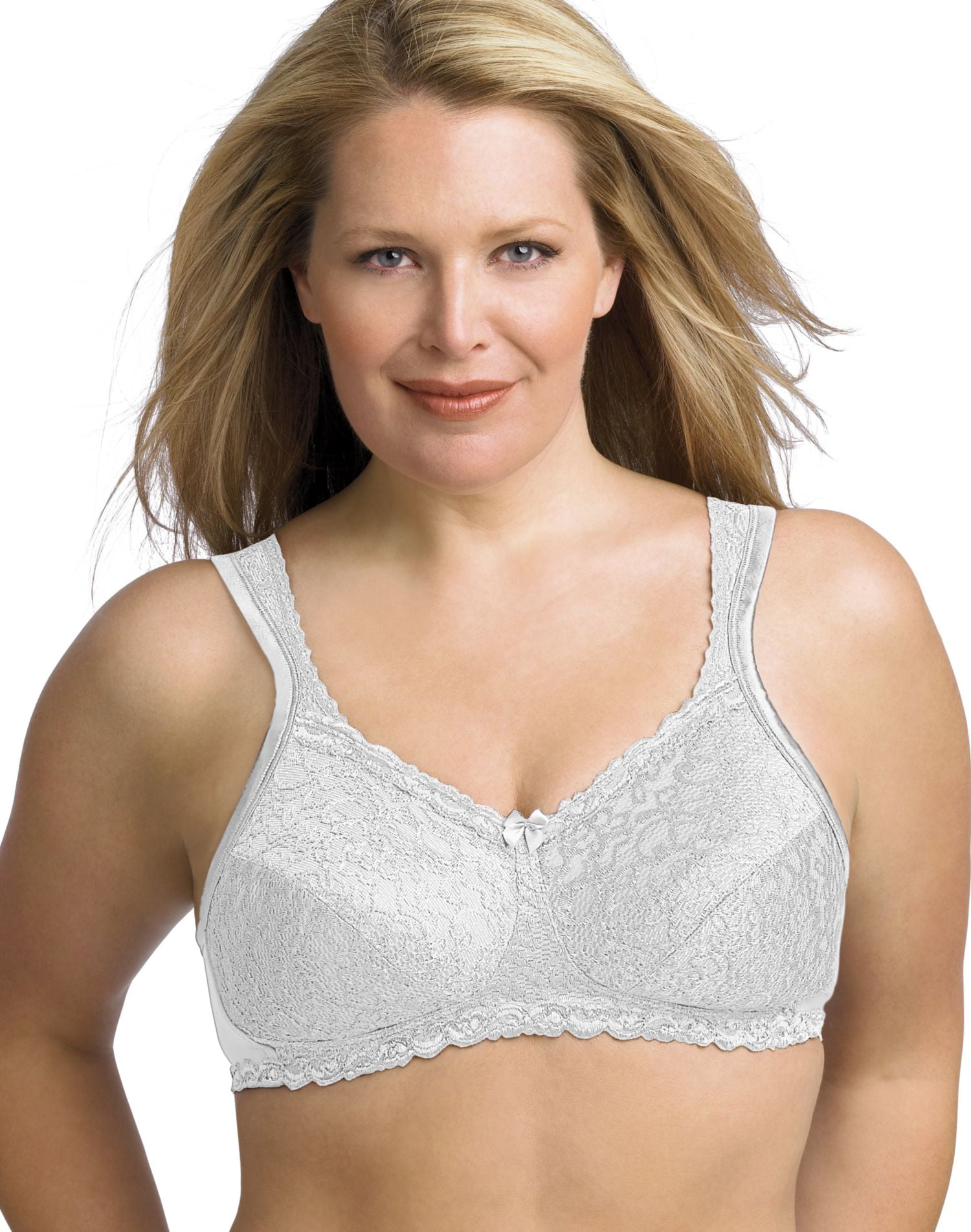 Playtex Womens 18 Hour Breathable Comfort Lace Wire-Free Bra Style