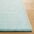 thumbnail image 3 of SAFAVIEH Vermont Zavia Chevron Area Rug, Teal/Ivory, 6' x 9', 3 of 8