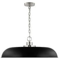 thumbnail image 3 of 60/7488-Nuvo Lighting-Colony - 1 Light Large Pendant In Mid-Century Modern Style-8.75 Inches Tall and 24 Inches Wide-Matte Black/Polished nickel, 3 of 4