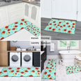 thumbnail image 5 of Pioneer Flower Floral Print Pattern Kitchen Rugs Sets Of 2, Anti Fatigue Non Slip Washable Floor Mats for Kitchen Sink Laundry, 17X30 Inch + 17X47 Inch, 5 of 6