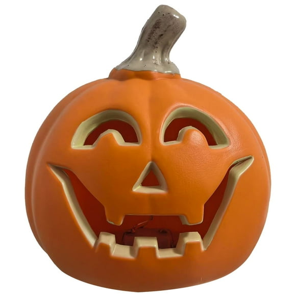 TopLLC Halloween Pumpkin Lights, Halloween Decorations 5.3 inch Plastic Jack-O-Lantern Pumpkin Figurine with LED Lights, Battery Operated Light Up Pumpkin Lantern Table Centerpiece for Home Party