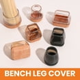 thumbnail image 6 of Pebbuoy 12Pcs Chair Leg Cover Noise Reduction Chair Leg Floor Protectors Set Anti-slip Furniture Pad for Home, 6 of 7