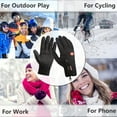 thumbnail image 6 of DONGPAI Winter Gloves for Men Women, Touch Screen Glove Cold Weather Warm Gloves Thermal Warm Glove Suit for Running Driving Cycling Working Hiking, 6 of 6