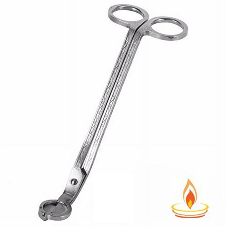2 Pieces Candle Wick Trimmers Stainless Steel Candle Wick Cutter Reaches  Deep Into Candles Wick Clipper Scissor Candle Wick Clipper Scissor Tool for  You to Safely Remove The Cut Wick