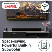 Majority Teton 120W 2.1 Channel Sound Bar with Built-in Subwoofer Powerful Home Theatre Sound | HDMI ARC, Bluetooth, Optical, RCA, USB & AUX Connectivity | Remote Control Included