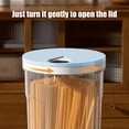 thumbnail image 3 of Airtight Food Storage Container, Large Capacity Kitchen Pantry Organizer for Noodles, Pasta, Cereal(Blue-B), 3 of 6