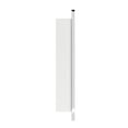 thumbnail image 5 of 24'' x 30'' Chrome Recessed and Surface Mount Bathroom Medicine Cabinet with Mirror Square Cornered Metal Framed Rounded Rectangle Medicine Cabinet Mirror, 5 of 6