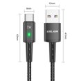 thumbnail image 3 of Cable USB Tipo C de 1.2 metros con carga rápida de 7A y luz LED multicolor, compatible con múltiples dispositivos, ideal para carga segura y sincronización de datos., 3 of 6