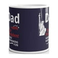 thumbnail image 3 of Dad for President Honest Hardworking Fun Statue of Liberty Coffee Tea Ceramic Mug Office Work Cup Gift 15 oz, 3 of 3