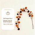 thumbnail image 4 of Fall Pumpkin Hanging Swag,Velvet Harvest Pumpkin Decor, Autumn Farmhouse,Thanksgiving Decorations for Front Door Kitchen Fireplace Home Indoor Outdoor (C), 4 of 4