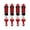 Red, variant on 4 Pieces 1:12 Metal Front and Rear Shock Absorber Damper for Model RC Car Titanium