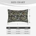 thumbnail image 4 of Rateoe Rose Flowers Pattern Pillow Covers with Invisible Zipper(Pillows are not Included) Standard Pillowcases-16"x24", 4 of 6