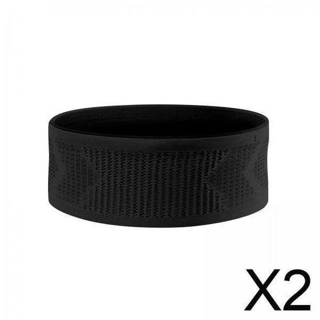 2x Cinturón Para Correr Fanny Bag Cinturón Ligero Para Correr Para Gimnasio Deportes Entrenamiento S Negro