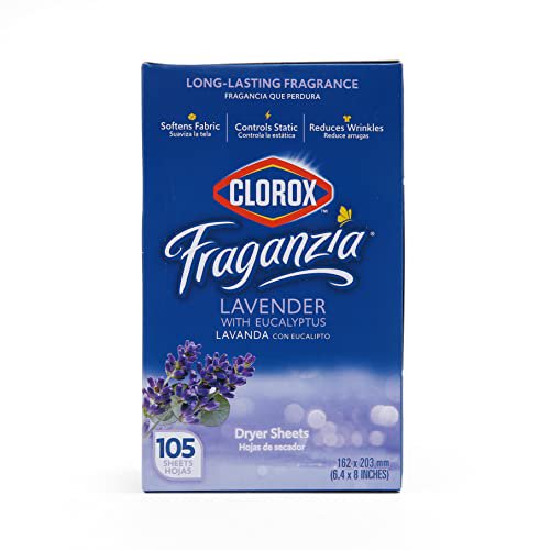 Clorox BB0191 Fraganzia Fabric Softener Dryer Sheets Scented