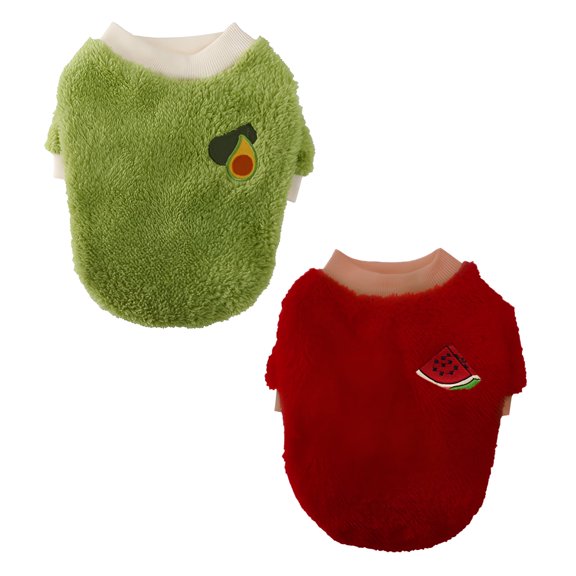 GASTROPOD 2Pcs Dog Sweater,Polyester Dog Dresses,Dog Shirts,Multicolor2,S