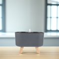 thumbnail image 2 of Toyvian Self-Absorbing Flower Pots Self Watering Flowerpot Gray Wood 1Pcs, 2 of 6