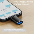 thumbnail image 3 of FIEWESEY USB C to USB Adapter USB C Male to USB 3.0&TF Card Reader Female Adapter Fit For MacBook Pro Air , iPad Pro Samsung Notebook Dell XPS iPhone 15 Pro Max and More Type C Devices - Black,1 Pcs, 3 of 8