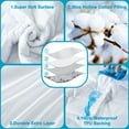 thumbnail image 4 of Full Size Quilted Fitted Waterproof Mattress Pad, Soft Mattress Protector for Full Size Bed, 6-18 inches Deep Pocket Fitted Mattress Cover (Full Size), 4 of 9