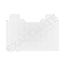 ExactMats - Premium Clear Overlay Floor Mats, Made In USA - Fits Ford F-150 2021-2024 / SuperCrew without Rear Under-Seat Fold Flat Storage / Uni-Rear Mat