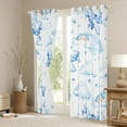 thumbnail image 3 of Homewish Teens Vehicle Helicopter Black Out Curtains, Funny Cartoon Airplane Curtains Pack of 2 (42x63 Each), Blue Stars Cloud Bedroom Curtains, Curtains Blackout Decor, 3 of 6