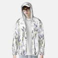 thumbnail image 4 of Fotbe Lavender Flowers Men's Women's UPF 50+ Sun Protection Jacket Hooded Cooling Shirt with Pockets Hiking Outdoor Performance-Medium, 4 of 9