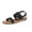 Black, variant on Sandals for Women Casual Summer Open Toe Wide Dual Straps Flatform Sandals Back Ankle Buckle Sporty Thick Sole Cushion Shoes