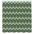 thumbnail image 3 of Ambesonne Ethnic Shower Curtain, Boho Zigzag Lines, 69"Wx84"L, Multicolor, 3 of 3