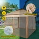 thumbnail image 2 of 987654321 Gazebo Pabellón Exterior 3,3 x 3,3 x 2,95 m Cenador de Patio con Mosquitera Carpa Plegable Tela de Nailon y Marco de Acero Cenador con Techo al Aire Libre Testhrcc VEVOR Picnics Fiesta Barbacoa Vendedores, 2 of 8
