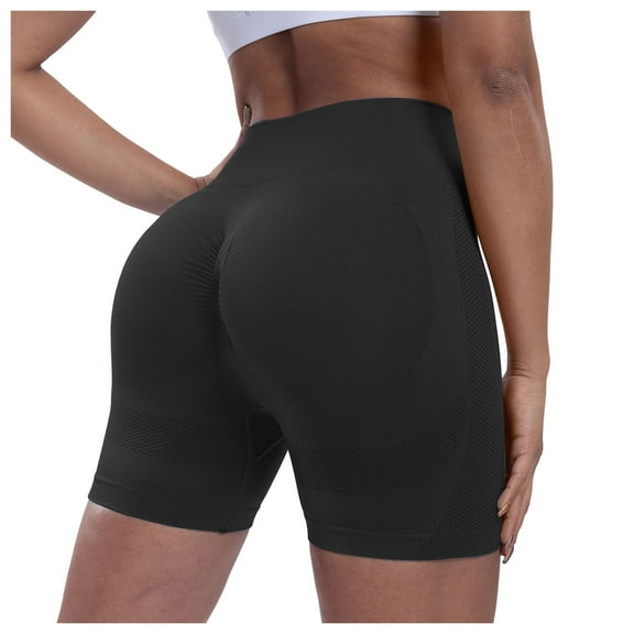 JIKNTTR Yoga Shorts for Women Workout Shorts 4.5 Scrunch Lifting Gym Shorts Seamless Booty Shorts Women Yoga Running Shorts