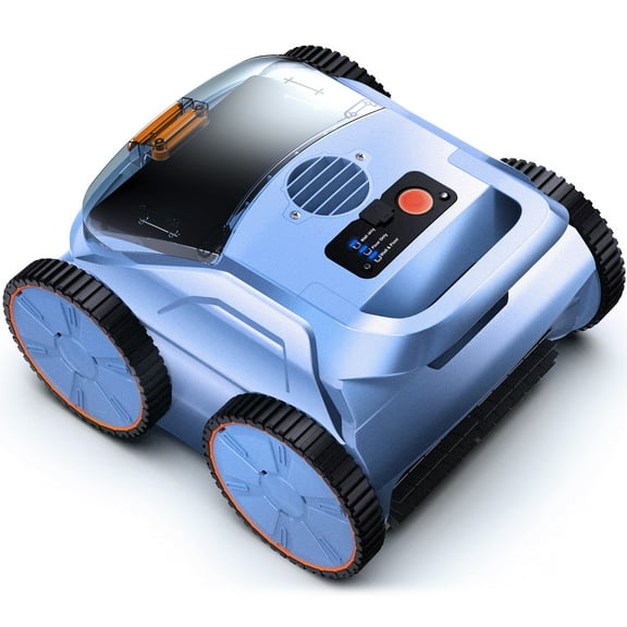 Seauto Robotic Pool Cleaner 180mins Runtime Cordless Pool Vaccum with Wall Climbing Function