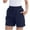 Navy, variant on fatyb Womens Athletic Shorts with Zipper Pockets Quick Dry Casual Lightweight Workout Shorts for Running