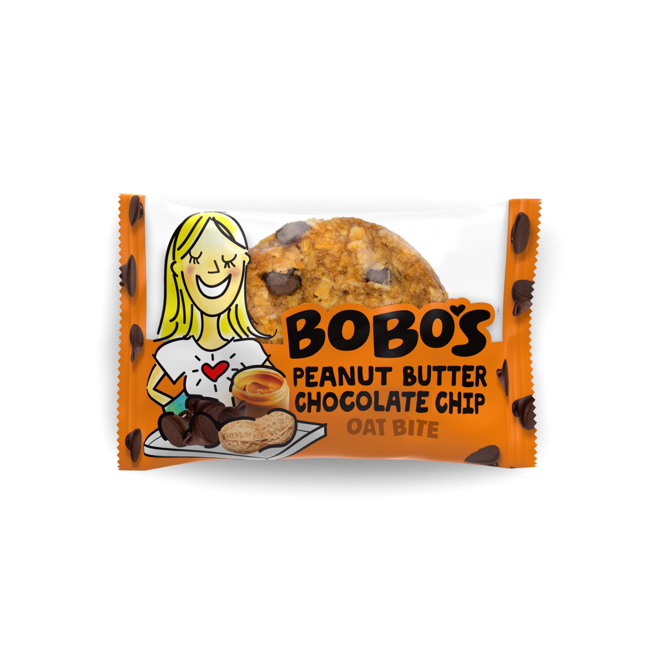 Bobo's Oat Bites, Peanut Butter Chocolate Chip, 6 Pack of 1.3 oz bars