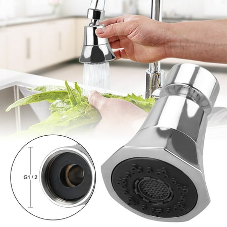 TSV Kitchen Sink Faucet Spray Head 360°Swivel Spray Head Replacement Part, Universal Adjustable Faucet Moveable Kitchen Tap Head with Two/Three...